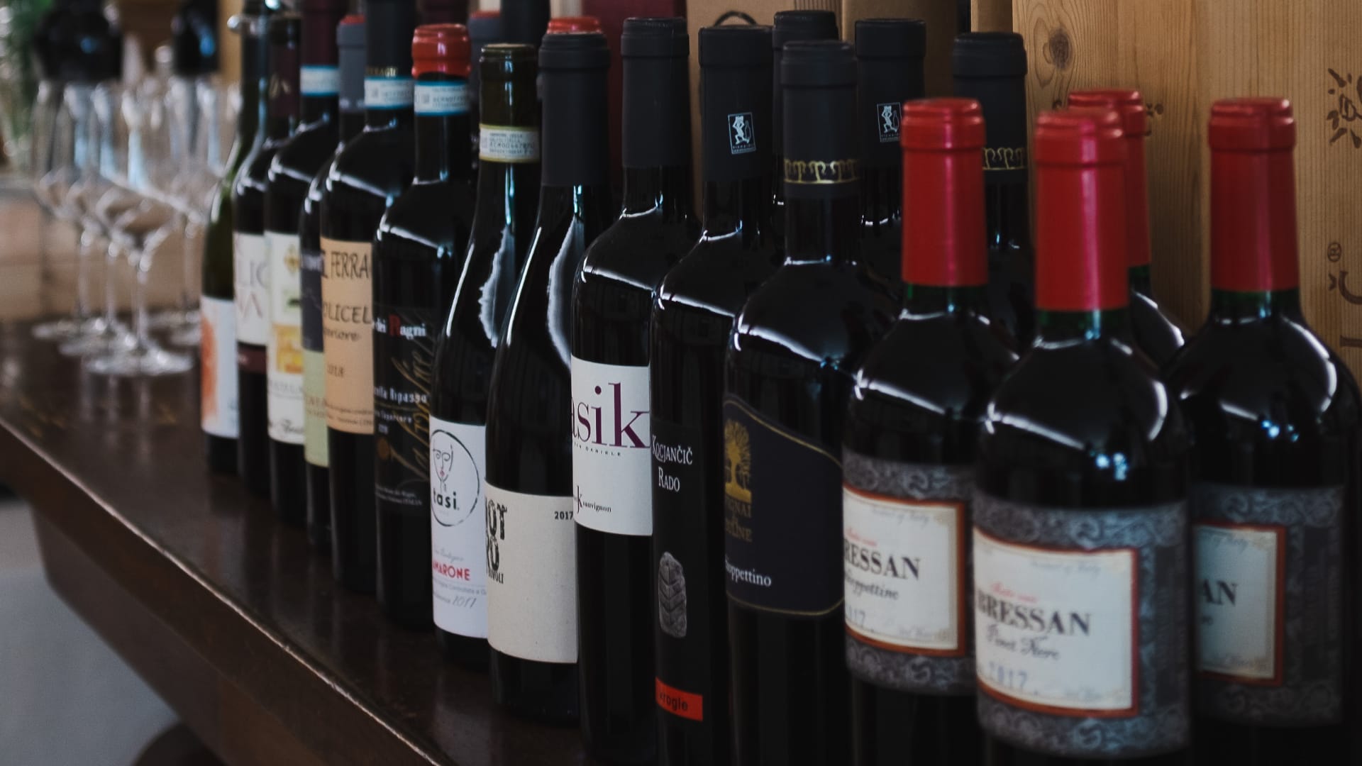 selezione vini trattoria vittoria da aldo